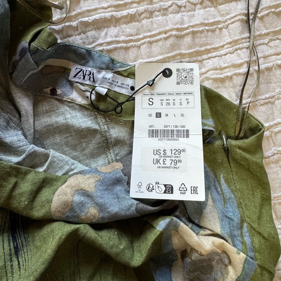 ASYMMETRICAL PRINTED DRESS – ZW COLLECTION - Picture 6 of 6